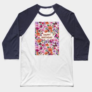 BOTANICAL BIRTHDAY Baseball T-Shirt